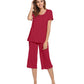 WiWi Women's Soft Bamboo Pajama Set