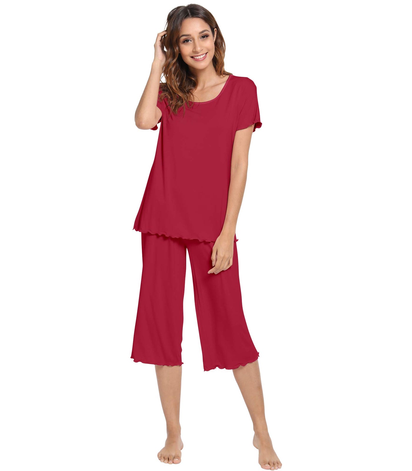 WiWi Women's Soft Bamboo Pajama Set