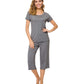 WiWi Women's Soft Bamboo Pajama Set