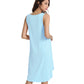 WiWi Womens Scoop Neck Sleeveless Nightgowns