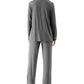 WiWi Pajamas Set Long Sleeve Nightwear Loungewear