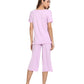 WiWi Women's Soft Bamboo Pajama Set