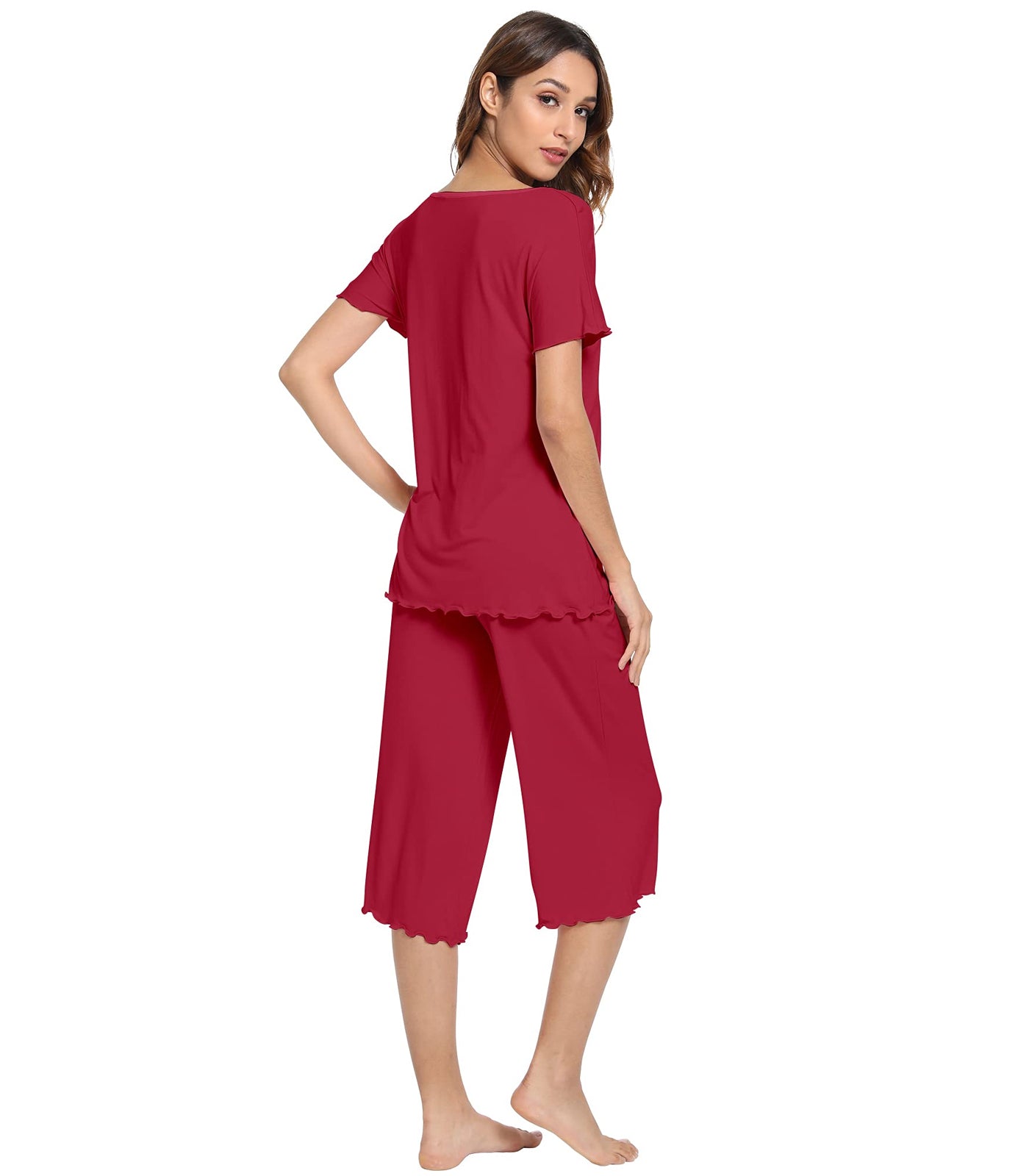 WiWi Women's Soft Bamboo Pajama Set