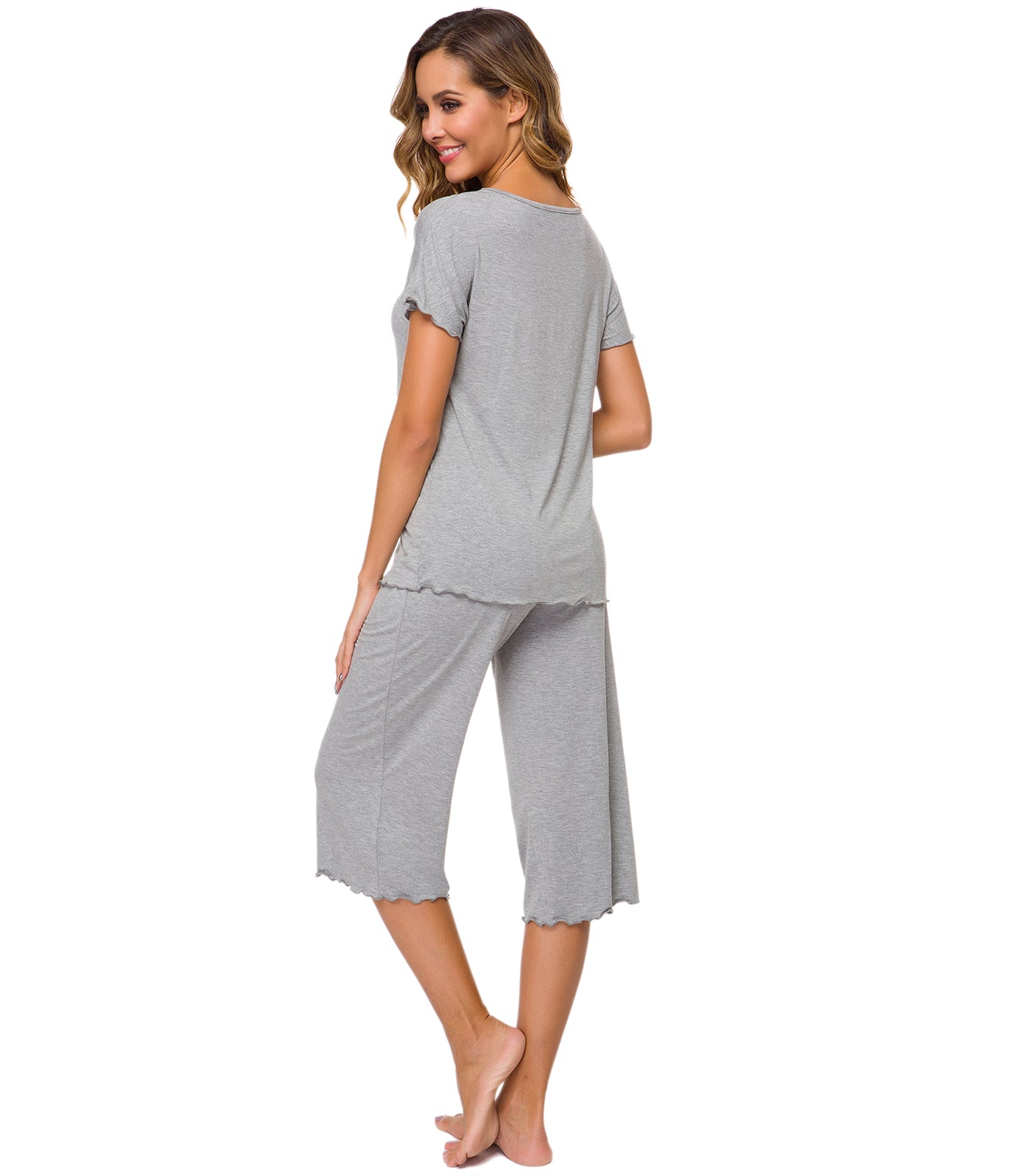 WiWi Women's Soft Bamboo Pajama Set