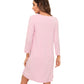 WiWi Soft Long Sleeve Nightshirts for women