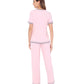 WiWi Womens Short Sleeves Pajamas Set