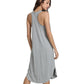 WiWi Soft Bamboo Sleeveless Nightgowns for Women