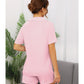 WiWi Pajamas Set Soft  Button Down Pj Lounge Sets