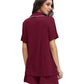 WiWi Pajamas Set Soft  Button Down Pj Lounge Sets