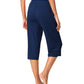 WiWi Womens Bamboo Comfy Capri Pants