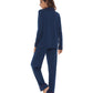 WiWi Pajamas Set Long Sleeve Nightwear Loungewear