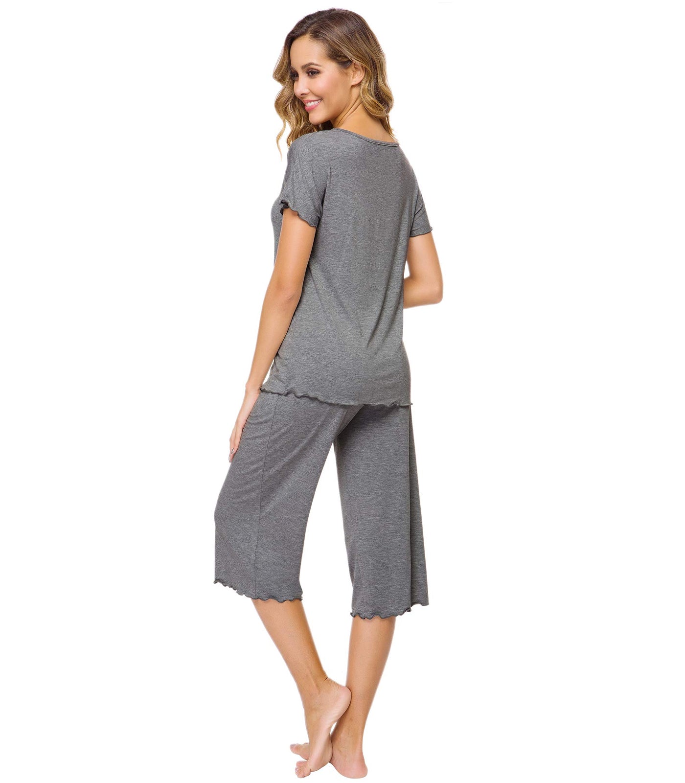 WiWi Women's Soft Bamboo Pajama Set