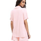 WiWi Pajamas Set Soft  Button Down Pj Lounge Sets