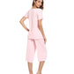 WiWi Women's Soft Bamboo Pajama Set