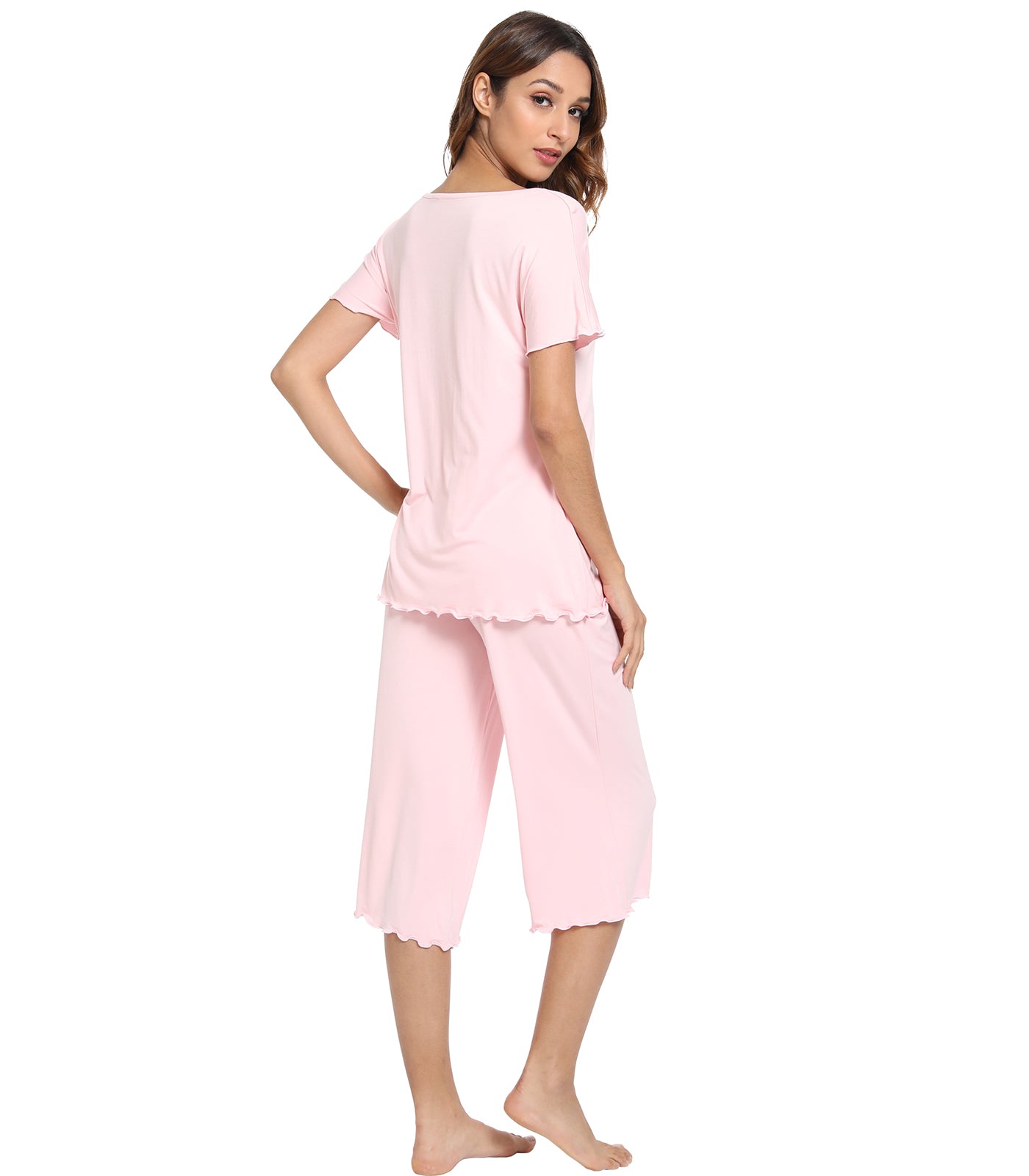 WiWi Women's Soft Bamboo Pajama Set