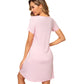 WiWi Womens Soft Short Sleeve Nightgowns