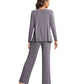 WiWi Womens Comfy Pajamas Set Long Sleeves Sleepwear
