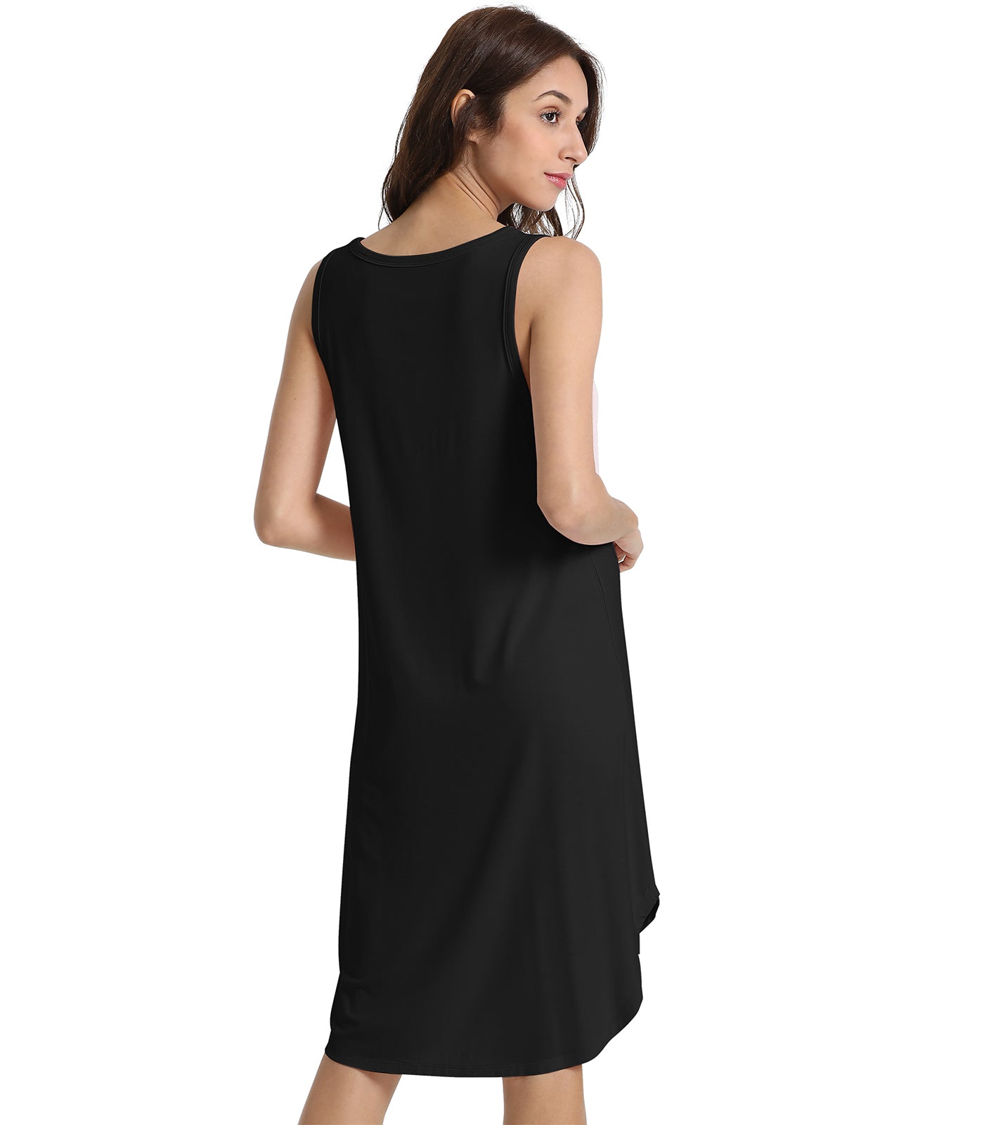 WiWi Womens Scoop Neck Sleeveless Nightgowns