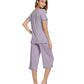 WiWi Women's Soft Bamboo Pajama Set