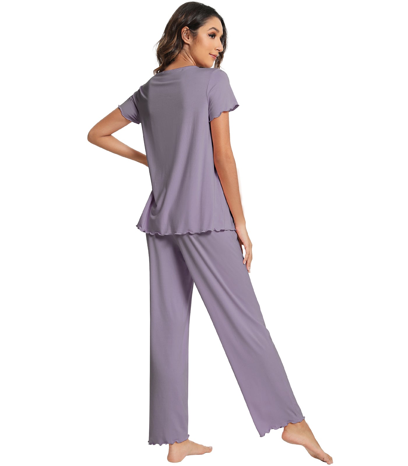 WiWi Womens Bamboo Pajamas Set