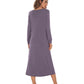 WiWi Nightgowns for Women Soft Long Sleeve Nightshirts