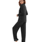 WiWi Pajamas Set Long Sleeve Nightwear Loungewear