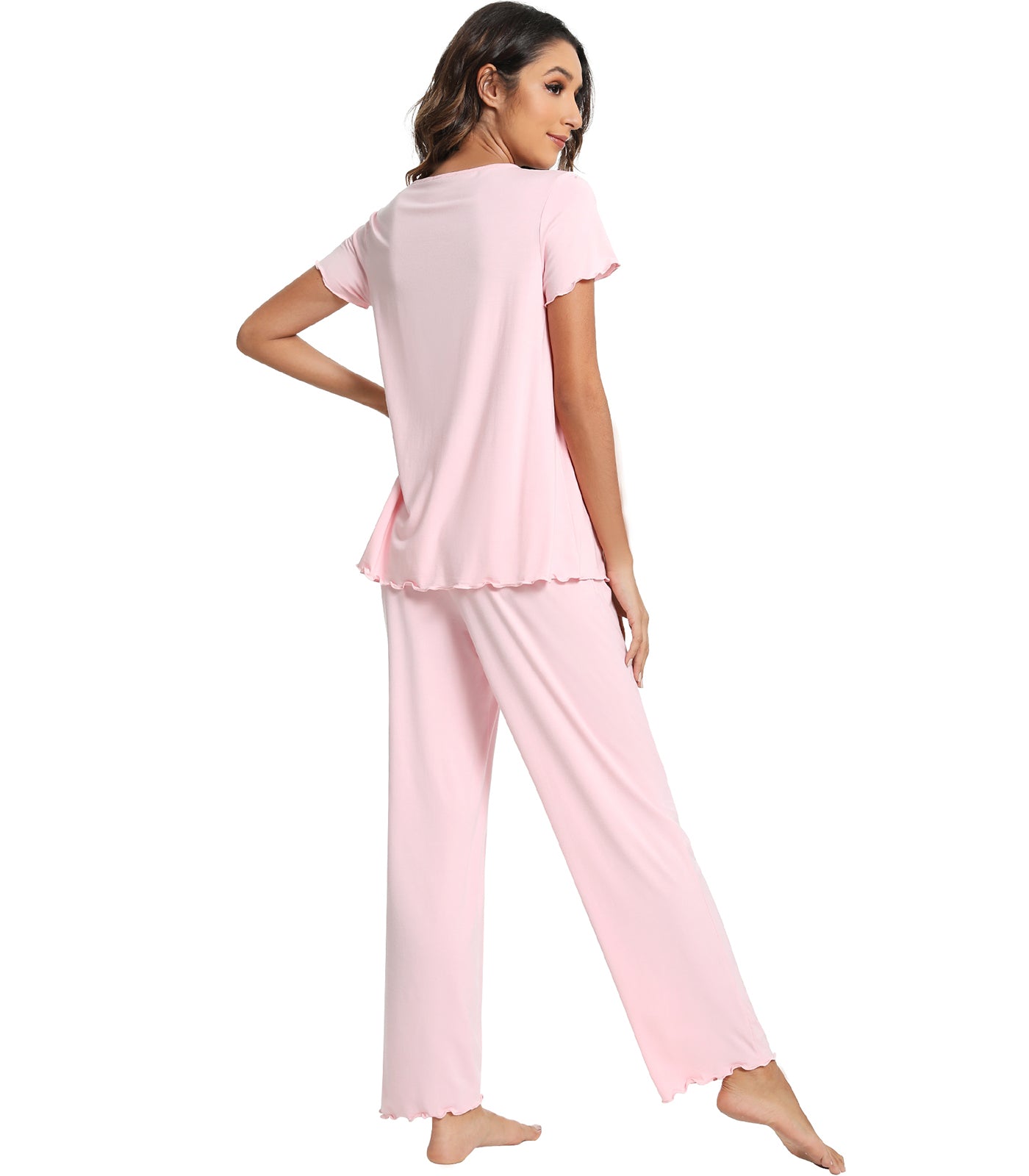 WiWi Womens Bamboo Pajamas Set