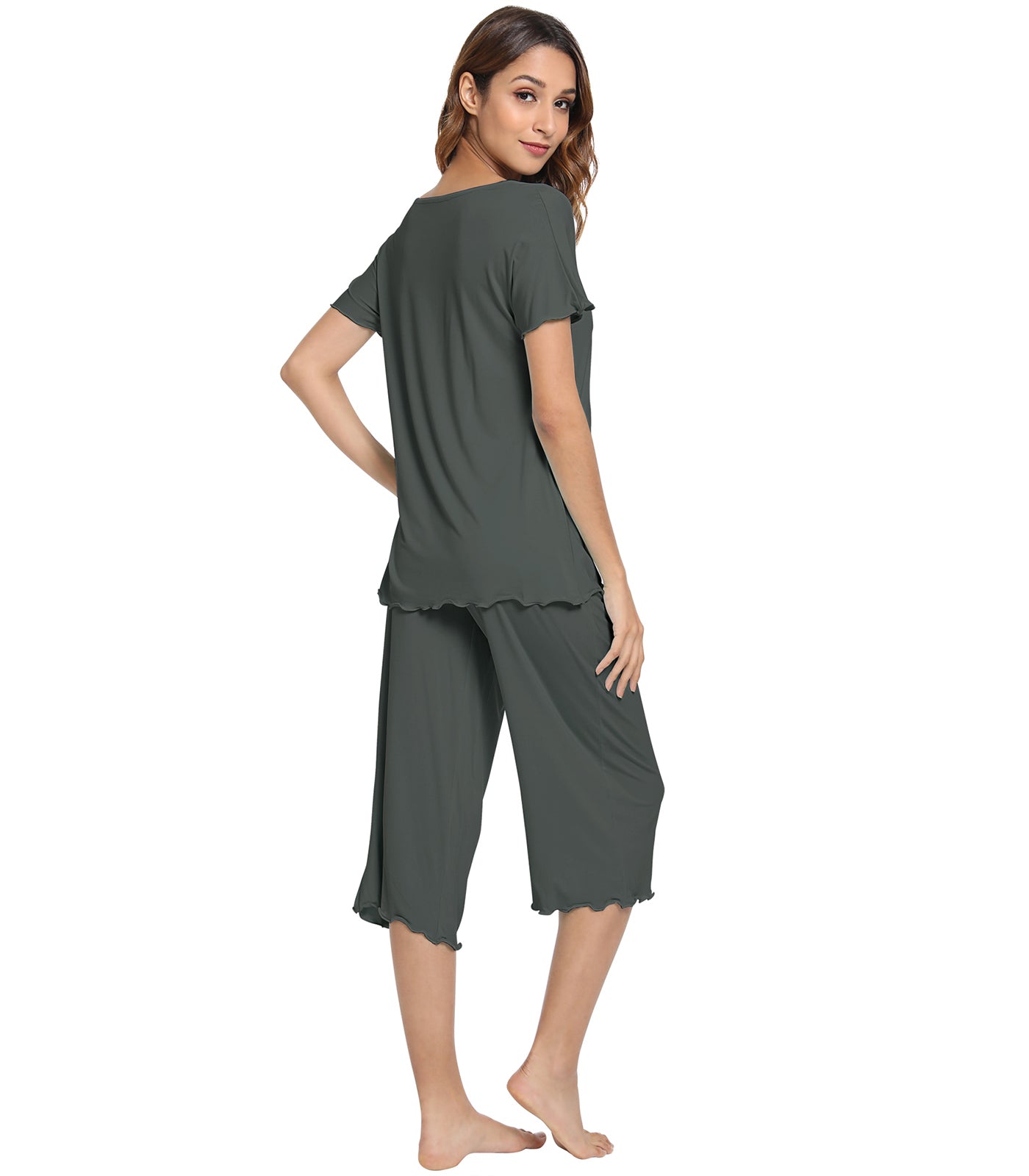 WiWi Women's Soft Bamboo Pajama Set