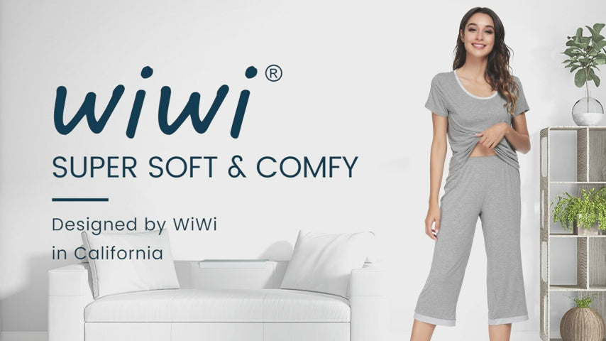 WiWi Bamboo Capri Pajamas for Women