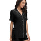 WiWi Pajamas Set Soft  Button Down Pj Lounge Sets