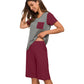WiWi Womens Pajamas Set Plus Size Pjs Loungewear