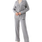 WiWi Pajamas Set Long Sleeve Nightwear Loungewear