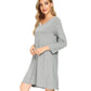 WiWi Nightgowns Soft Long Sleeve Nightshirts
