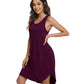 WiWi Womens Scoop Neck Sleeveless Nightgowns