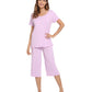 WiWi Women's Soft Bamboo Pajama Set