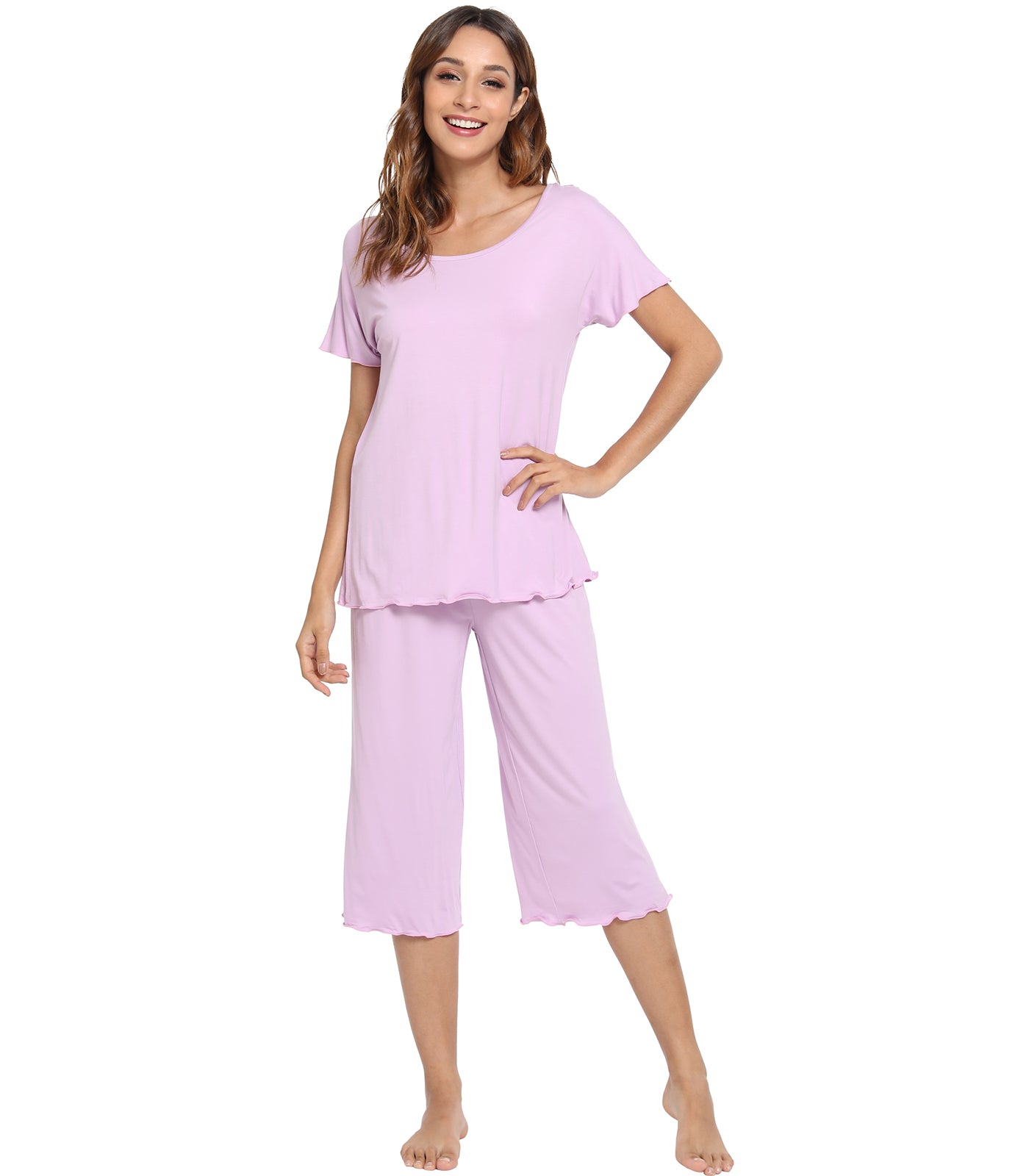 WiWi Women's Soft Bamboo Pajama Set