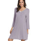 WiWi Soft Long Sleeve Nightshirts for women