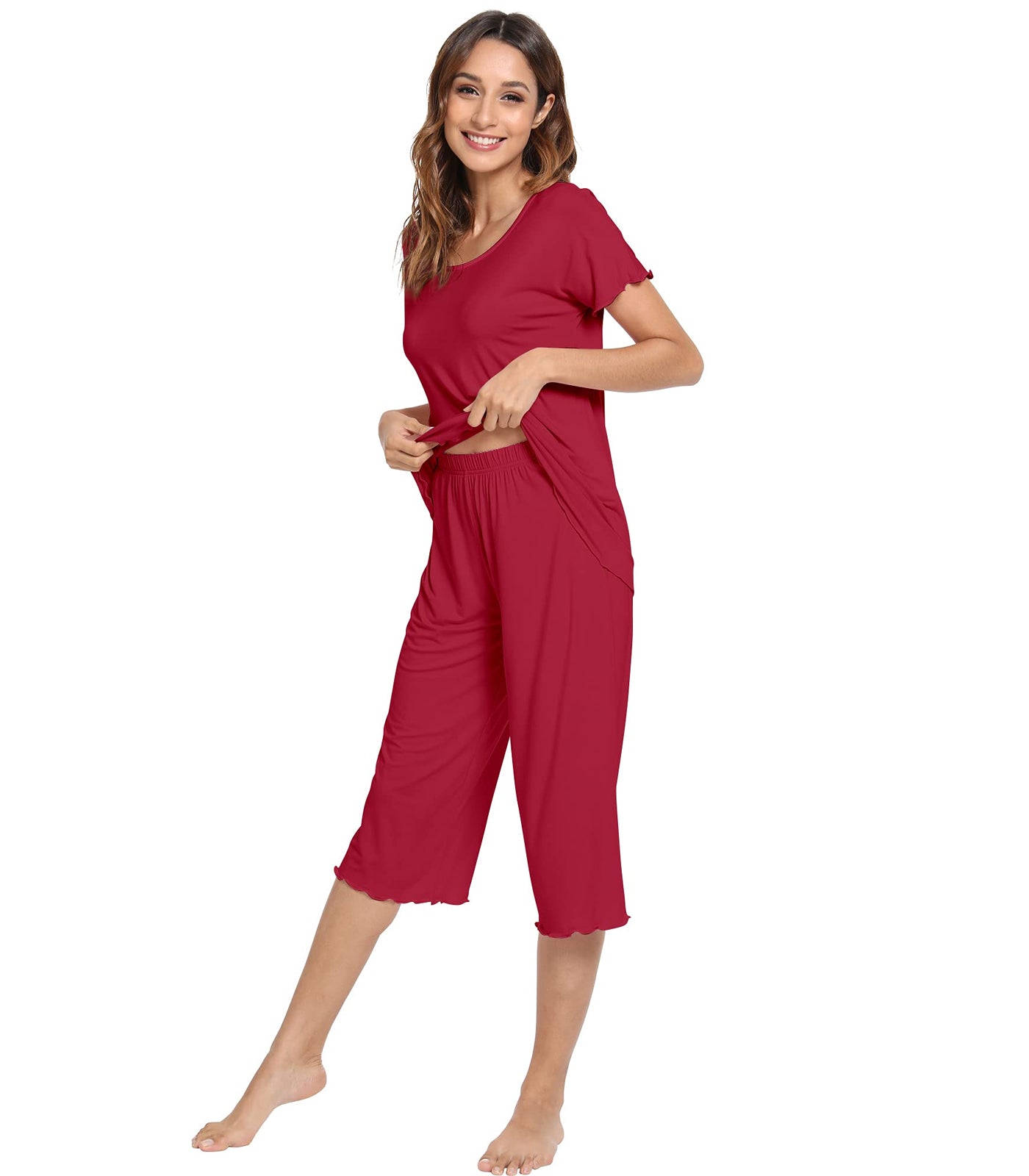 WiWi Women's Soft Bamboo Pajama Set