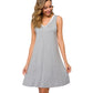 WiWi Women's Bamboo Sleeveless Soft Nightgown