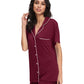 WiWi Pajamas Set Soft  Button Down Pj Lounge Sets