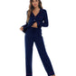 WiWi Pajamas Set Long Sleeve Nightwear Loungewear