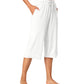 WiWi Womens Bamboo Comfy Capri Pants