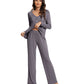 WiWi Womens Comfy Pajamas Set Long Sleeves Sleepwear