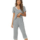 WiWi V-neck Bamboo Pajamas for Women