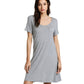 WiWi Womens Soft Short Sleeve Nightgowns