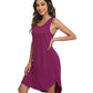 WiWi Womens Scoop Neck Sleeveless Nightgowns