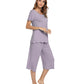 WiWi Women's Soft Bamboo Pajama Set
