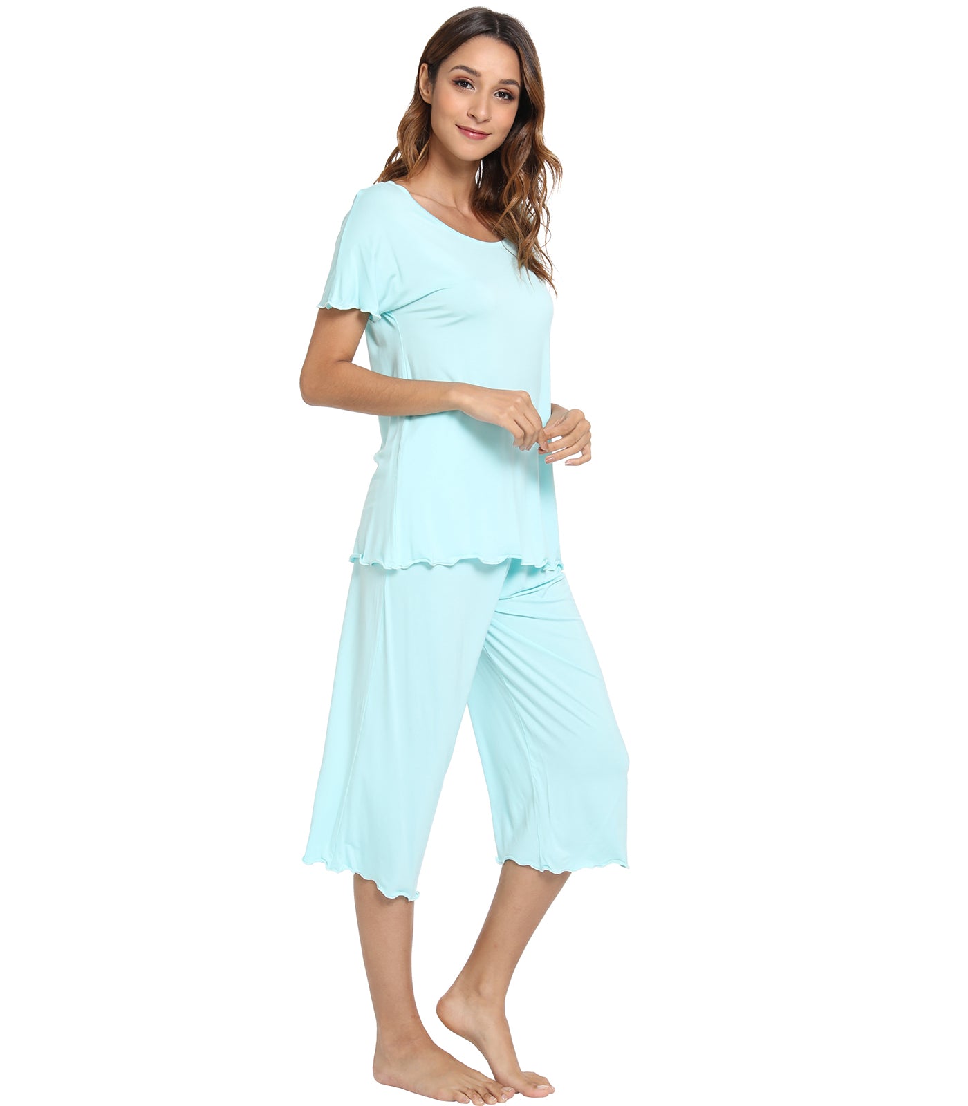 WiWi Women's Soft Bamboo Pajama Set