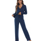 WiWi Pajamas Set Long Sleeve Nightwear Loungewear