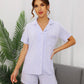 WiWi Pajamas Set Soft  Button Down Pj Lounge Sets